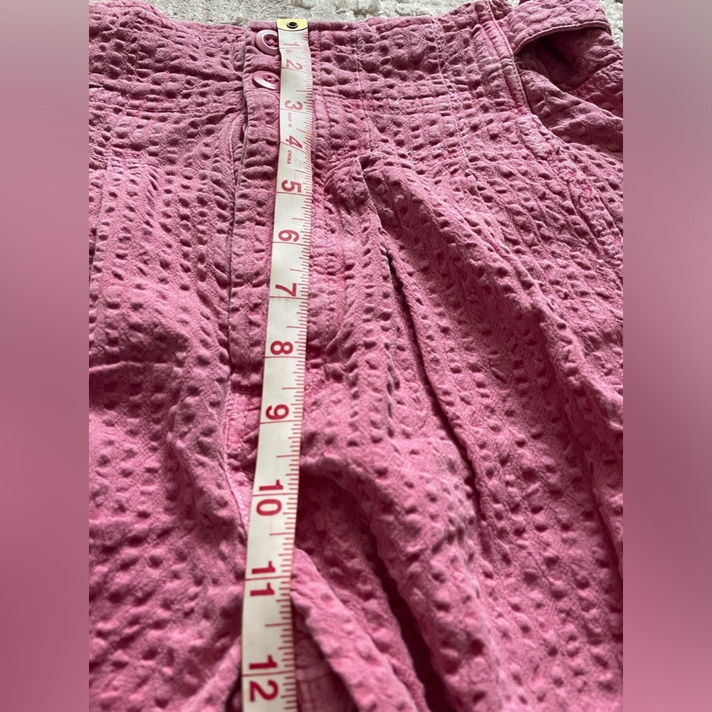 Free‎ People Pink Textured High Waisted Pants - Picture 13 of 14